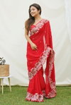 Teeya Rangoli Embroidery Sequence Work Silk Party Wear Sarees Wholesale Market In Surat
